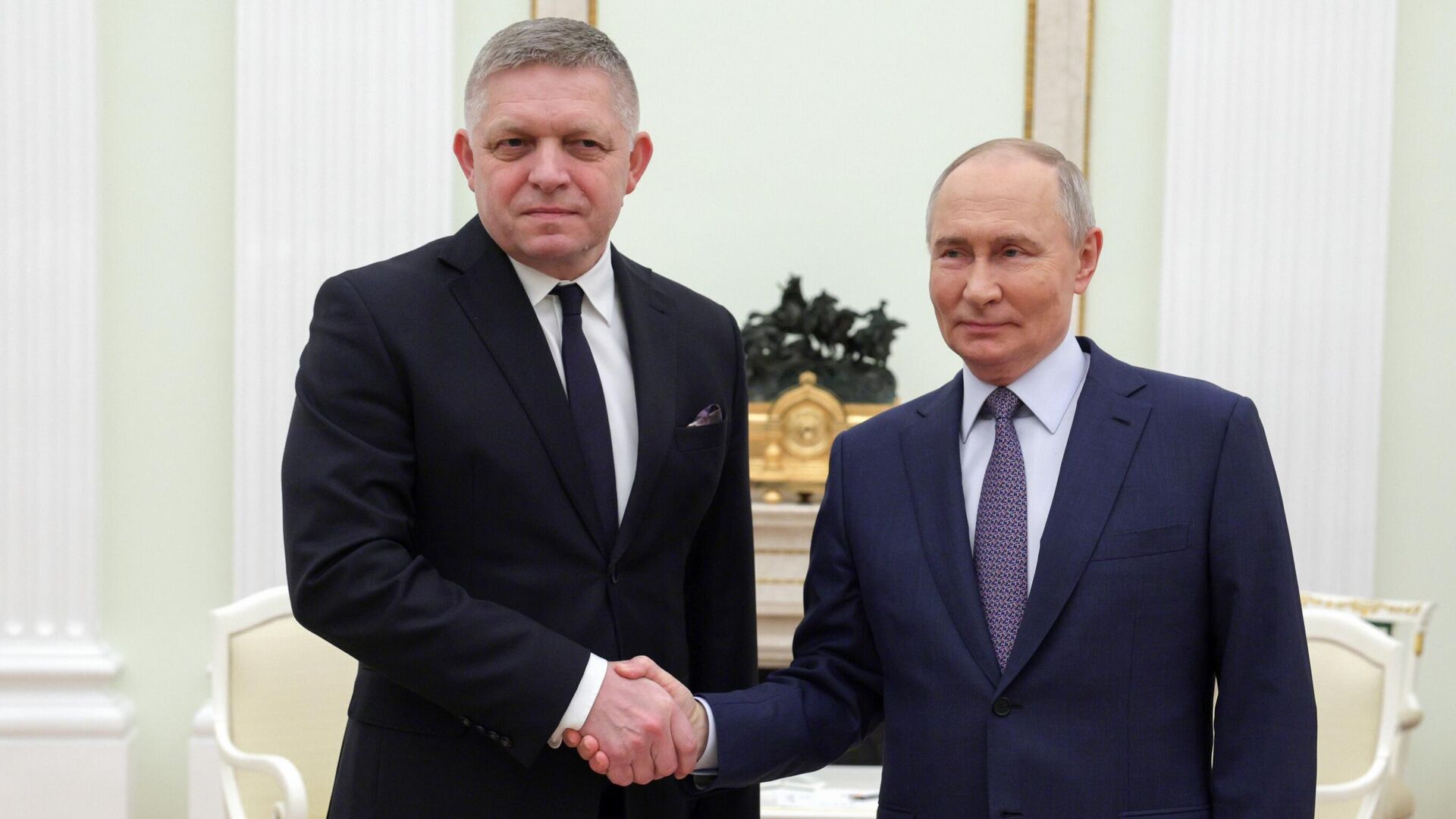 Переговоры Путина и Фицо в Кремле завершились