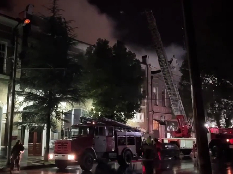 В Абхазии сгорела национальная галерея: огонь уничтожил 4 тысячи экспонатов