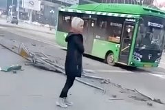 При столкновении автобусов в столице российского региона прогремел взрыв
