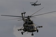 Российские вертолеты поразили опорный пункт ВСУ