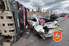 Под Москвой произошло смертельное ДТП с двумя фурами