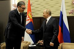 Путин провел встречу в Кремле с Вучичем
